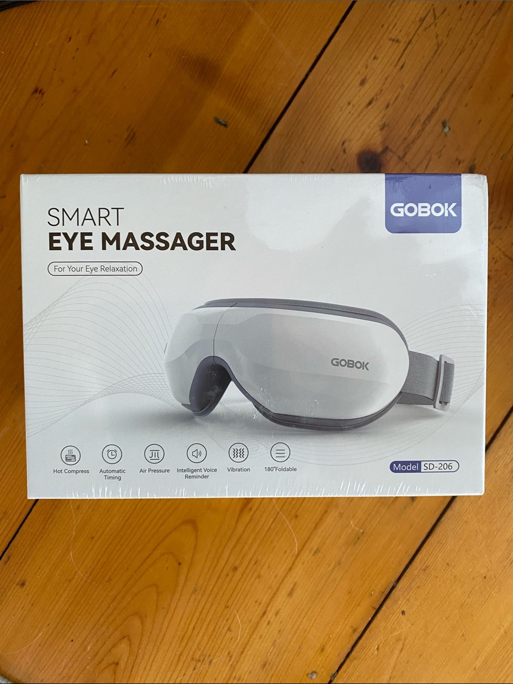 GOBOK Smart Eye Massager - Relaxing Heat & Vibration Therapy